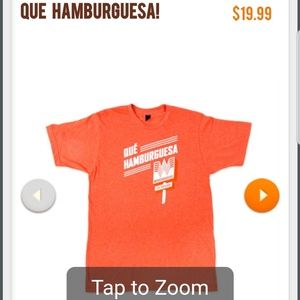 EUC Whataburger Qué Hamburguesa shirt